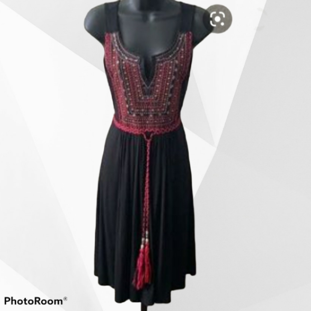 bebe Enbroided Mini dress
